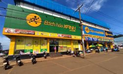 Ba mẹ về HCM sinh sống,bán gấp (2.290m2 đất giá 450tr) ngay Vincom,sát KCN Bacamex mt nhựa 18m đông dân.